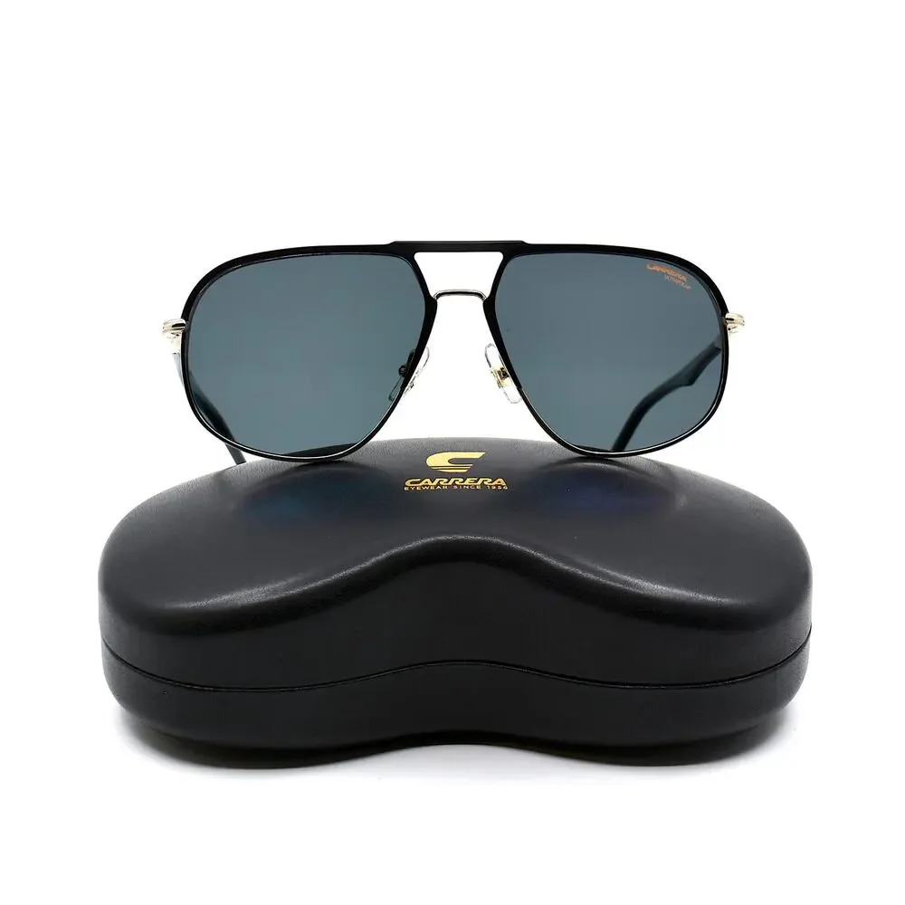 NEW CARRERA 1051318/S 2M2 BLACK GOLD GREY POLARIZED AUTHENTIC SUNGLASSES - Picture 4 of 12